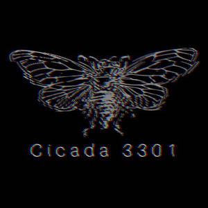 Mysterious Cicada 3301 With Glitch Effect Wallpaper