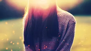 Mysterious Girl Portrait Wallpaper