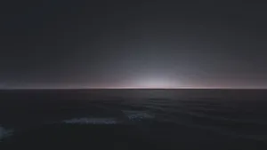 Mysterious_ Night_ Ocean_4 K Wallpaper