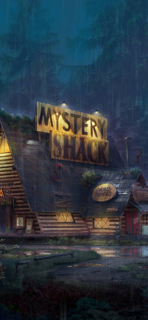 Mystery Shack Iphone X Cartoon Wallpaper