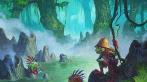 Mystic Forest Hearthstone 2560 X 1440 Wallpaper