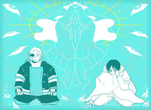 Mystical_ Anime_ Duo_ Meditation Wallpaper