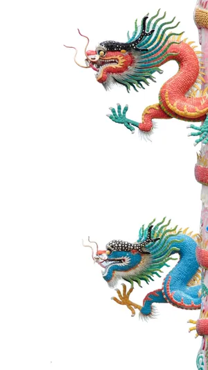 Mystical Blue Dragon Soaring Through The Sky Wallpaper