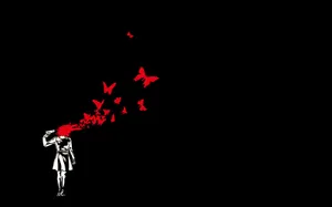 Mystical Dark Butterfly Wallpaper