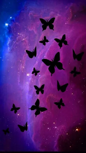 Mystical Dark Butterfly Wallpaper Wallpaper