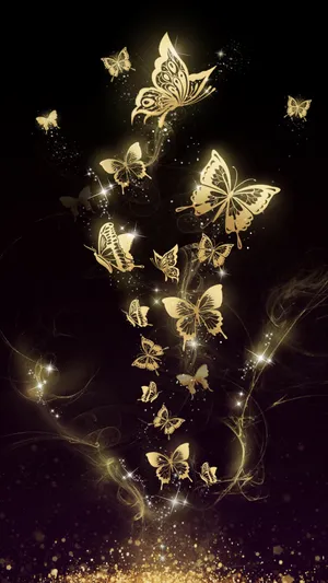 Mystical Dark Butterfly Wallpaper