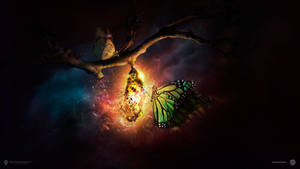 Mystical Dark Cocoon Art Wallpaper