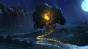 Mystical Gathering In The Enchanted Forest Wallpaper