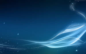 Mystical Lights Against A Blue Color Background Wallpaper