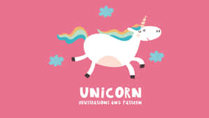 Mystical Pink Unicorn Wallpaper