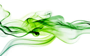 Mystifying Green And Black Smoke Wallpaper