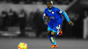 N'golo Kante Running After Ball Wallpaper