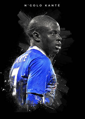 N'golo Kante Side View Fan Art Wallpaper