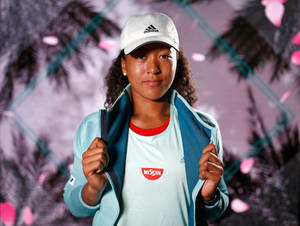 Naomi Osaka Wearing Adidas Wallpaper