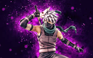 Naruto 3d Kakashi Purple Art Wallpaper