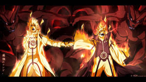 Naruto And Minato Fist Bump Wallpaper