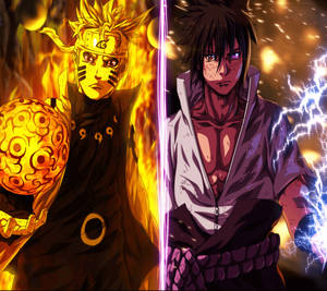 Naruto And Sasuke Fight Wallpaper