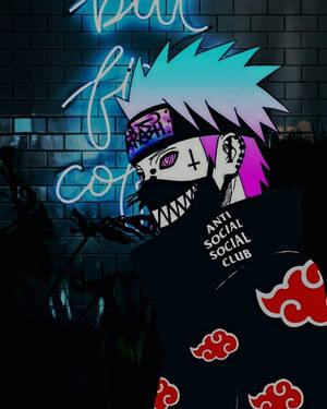Naruto Drip - Supreme Pain Character In Modern Style Wallpaper