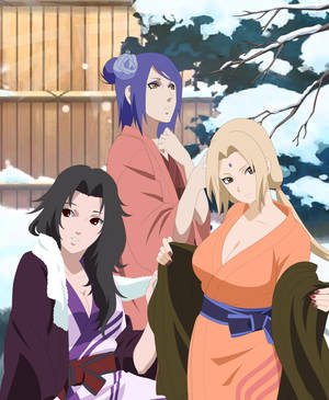 Naruto Female Characters Iphone Wallpaper