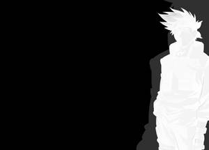 Naruto Kakashi White And Black Wallpaper