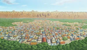 Naruto Shippuden Konoha Hidden Leaf Village Scenery Wallpaper