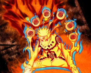 Naruto Shippuden Nine-tails Chakra Form Wallpaper