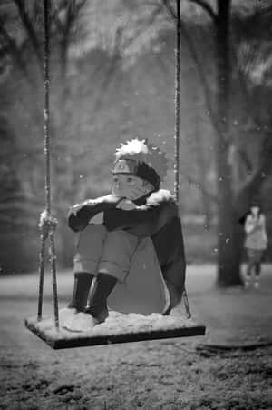 Naruto Swing Black And White Wallpaper