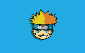 Naruto Uzumaki Chibi Head Art Wallpaper