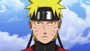 Naruto Uzumaki Displaying His Powerful Sage Mode Wallpaper