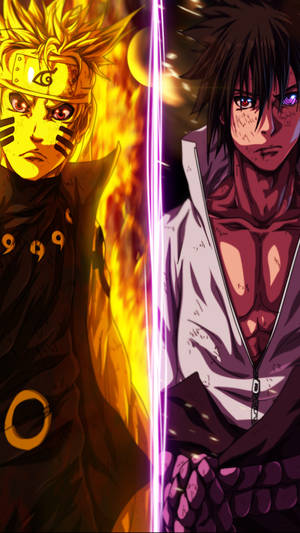 Naruto Vs Sasuke Iphone Wallpaper