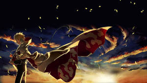 Naruto With Sunset Cool Anime Wallpaper