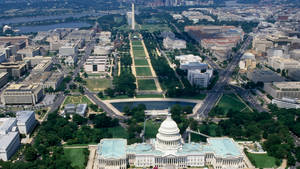 National Mall Bird's Eye View Wallpaper