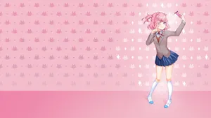Natsuki Selfie Doki Doki Literature Club Wallpaper
