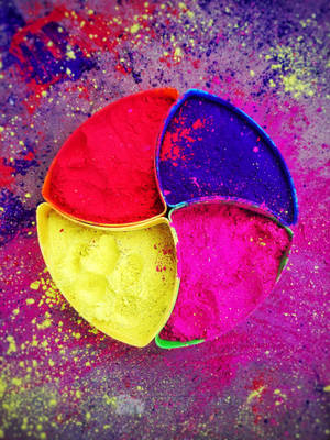 Natural Colors For Happy Holi Hd Wallpaper