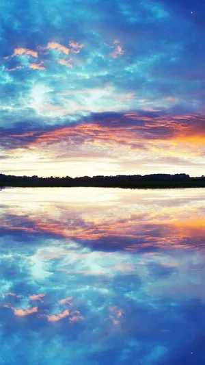 Nature Phone Lake Mirror Wallpaper