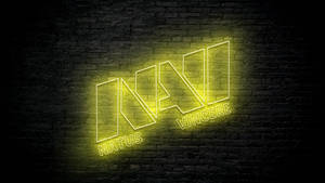 Natus Vincere Illuminated Logo In Bold Design Wallpaper