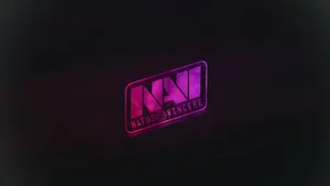 Natus Vincere Neon Purple Logo Wallpaper