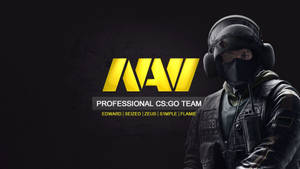 Natus Vincere With A Policeman Wallpaper
