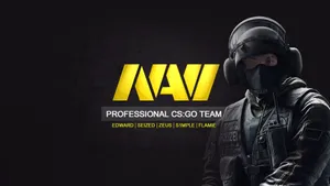 Natus Vincere With A Policeman Wallpaper