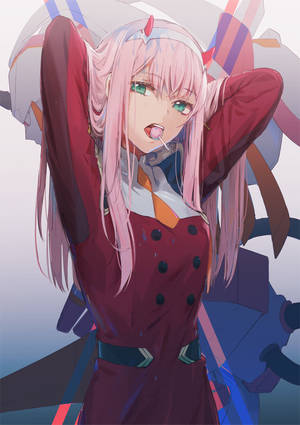 Naughty Zero Two Wallpaper