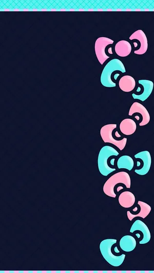Navy Blue Hello Kitty Wallpaper