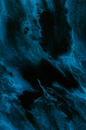 Navy Blue Liquid Art Wallpaper