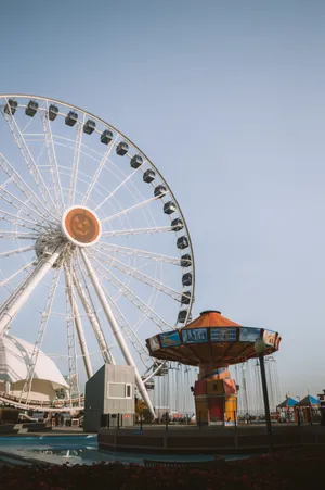 Navy Pier Phone Wheel Swinger Wallpaper