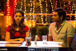 Nayanthara Vijay Sethupathi In Bar Wallpaper