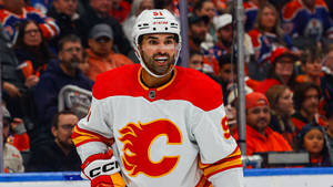 Nazem Kadri Calgary Flames Excited Wallpaper