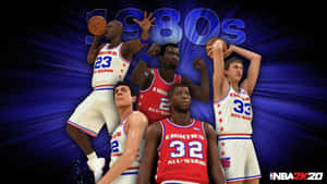 Nba 2k20 Virtual Basketball Action Wallpaper