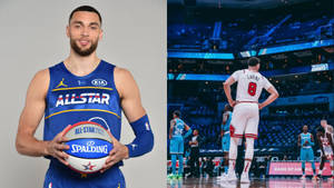 Nba All Star 2021 Zach Lavine Wallpaper