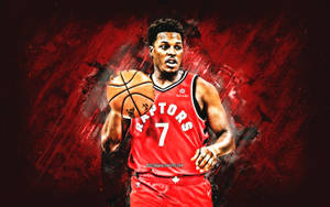 Nba All-star Kyle Lowry Smudge Artwork Wallpaper