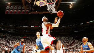 Nba Finals Lebron In Action Wallpaper