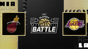 Nba Finals Playoff Battle Poster Wallpaper